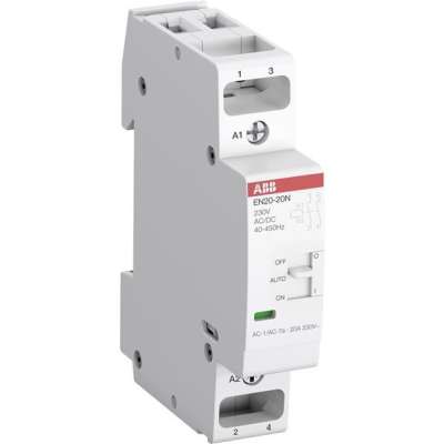 Contacteur modulaire bipolaire jour/nuit 2NO/25A 230V EN20-20N-06 ABB-Vynckier