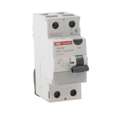 Interrupteur différentiel type A bipolaire 2P/63A - 300mA Diff-O-Jump ABB-Vynckier (Fin de série)