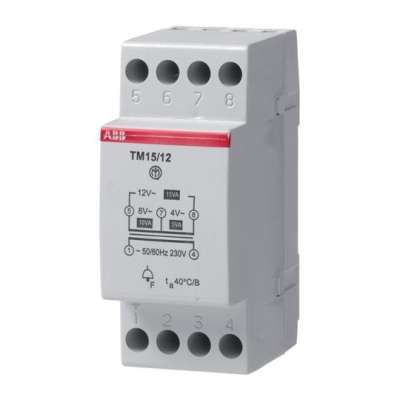 Transformateur de sonnerie 230V/12-24V 15VA TM15/24 ABB