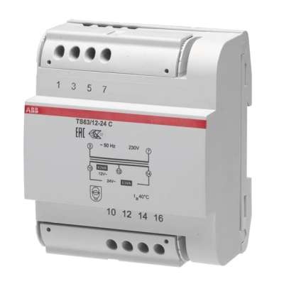 Transformateur de sécurité 230V/12-24V 63VA TS 63/12-24C ABB-Vynckier