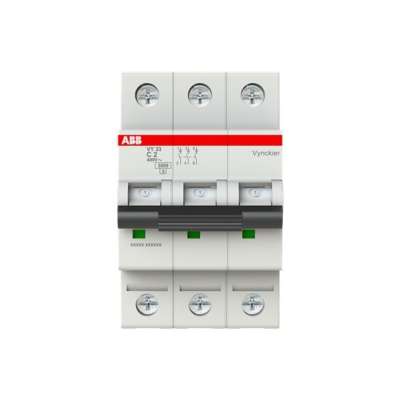 Disjoncteur 3kA - courbe C - tripolaire 3P/ 2A VY33C02 ABB-Vynckier