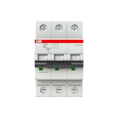 Disjoncteur 3kA - courbe C - tripolaire 3P/ 4A VY33C04 ABB-Vynckier