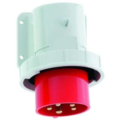 Socle de connecteur en saillie CE rouge 32A/400V 3P+N+T IP67 2601 Bals