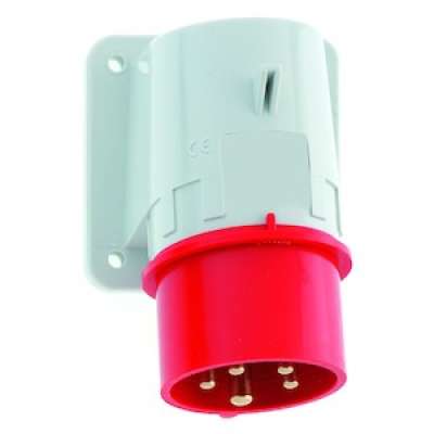 Socle de connecteur en saillie CE rouge 32A/400V 3P+N+T IP44 Quick-Connect 26051 Bals