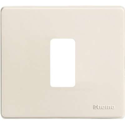 Plaque de recouvrement 1x1 module ivoire Magic Bticino