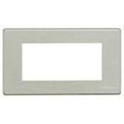 Plaque de recouvrement 1x4 modules aluminium Magic Bticino