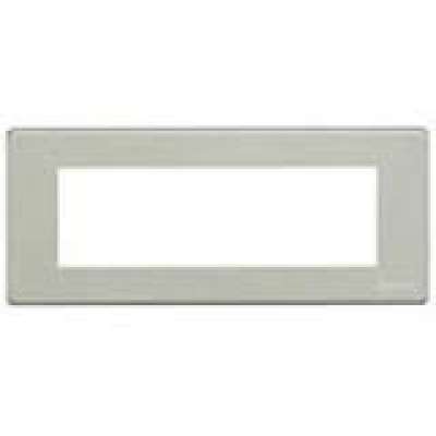 Plaque de recouvrement 1x6 modules aluminium Magic Bticino