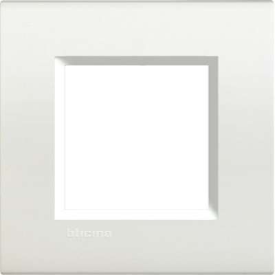 Plaque de recouvrement 2 modules blanc Living Light Bticino