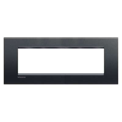 Plaque de recouvrement 7 modules anthracite Living Light Bticino