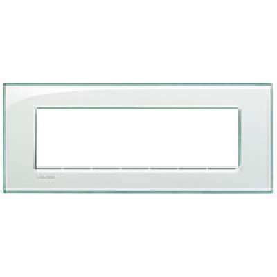 Plaque de recouvrement 7 modules Aquamarine Living Light Bticino