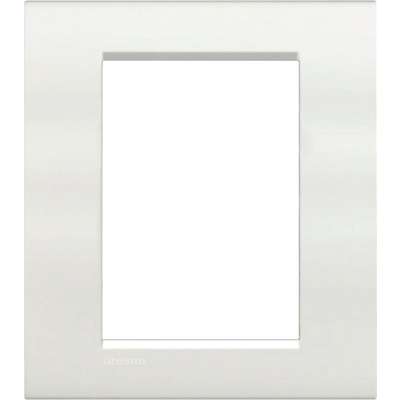 Plaque de recouvrement 3+3 modules blanc Living Light Bticino