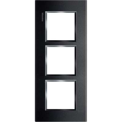 Plaque de recouvrement 3x2 modules entraxe 57mm anthracite Living Light Bticino