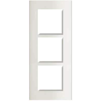 Plaque de recouvrement 3x2 modules entraxe 57mm blanc Living Light Bticino