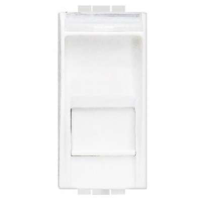 Prise informatique RJ45 (UTP5e) 1 module blanc Living Light  Bticino