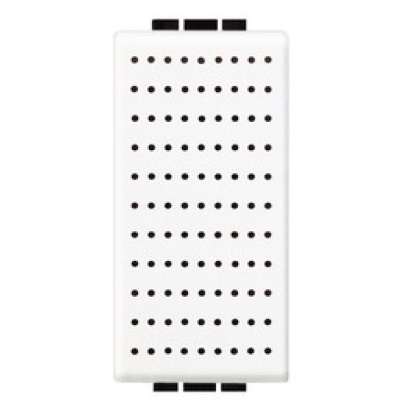 Ronfleur 74dB/12VAC/5VA 1 module blanc Living Light  Bticino