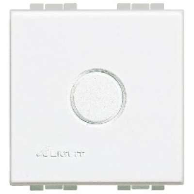 Plaque d'obturation 2 modules blanc Living Light Bticino