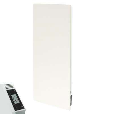 Radiateur électrique à inertie et convection 1300W vertical Silicium blanc quartz BQ 13VEW Avant WiFi Climastar