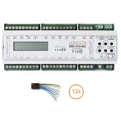  Kit Start v2 maître module 12 sorties bipolaires 10A et 12 modules d’identification DKS-012-003 Domestia