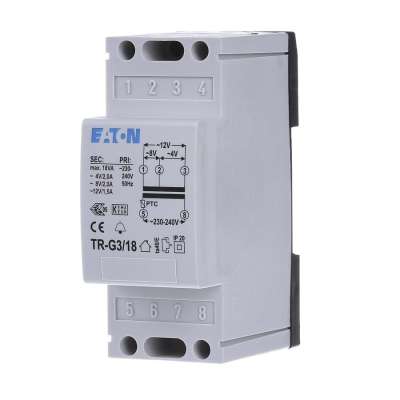 Transformateur de sonnerie 230V/ 4-8-12V 16VA TR-G3/18 Eaton