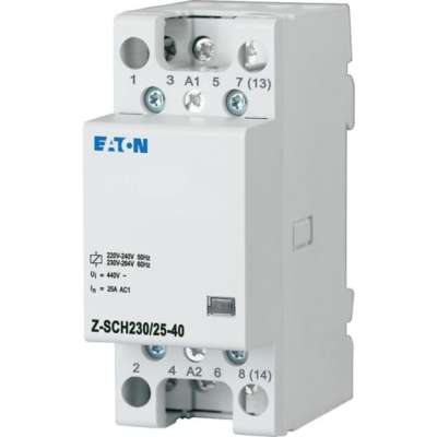 Contacteur modulaire tétrapolaire 4NO/25A 230V Z-SCH230/25-40 Eaton