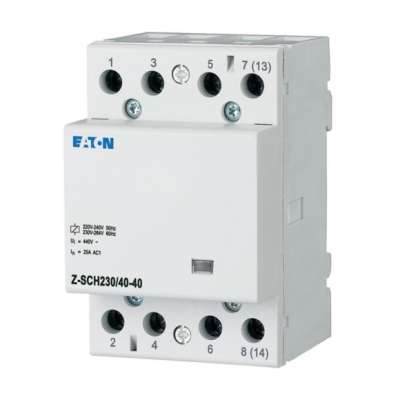 Contacteur modulaire tétrapolaire 4NO/40A 230V Z-SCH230/40-40 Eaton