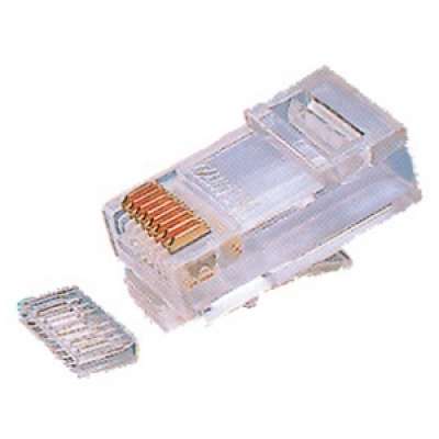 Connecteur mâle à setir 8 contacts RJ45 avec guide pour câble U/UTP catégorie 6