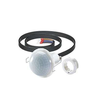 Détecteur de mouvement plafond encastré blanc 360°/12m 1 canal 16A 230V PD-C 360i/12 mini Easylux