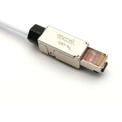 Connecteur blindé mâle sans outil RJ45 pour câbles FTP catégorie 6A Excel