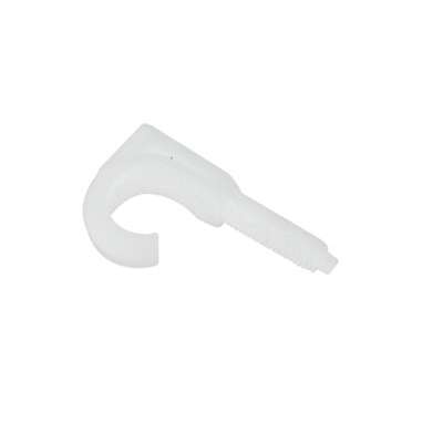 Attache PVC simple avec cheville Ø6 pour tubes Ø16 à 20mm GSV