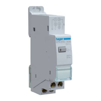 Télérupteur modulaire unipolaire 1P/16A 230V silencieux  Quick Connect EPS410B Hager