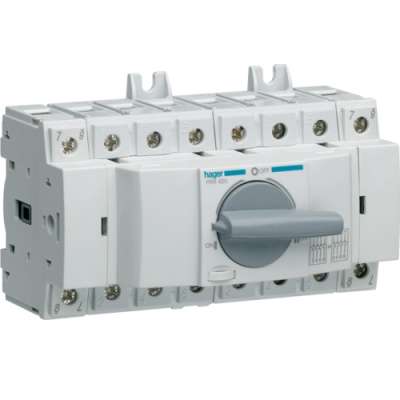 Commutateur modulaire 3 positions I-0-II inverseur de sources 4P/63A 380-415V HIM406 Hager