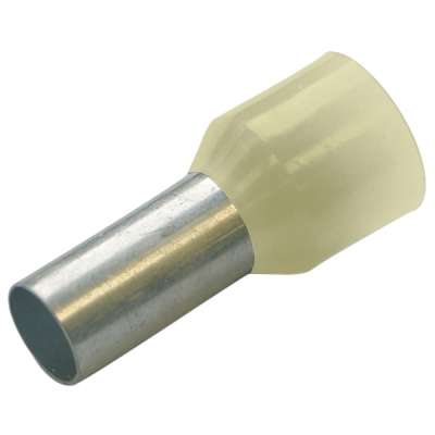 Embout de câblage à sertir isolé 16mm² simple ivoire Haupa