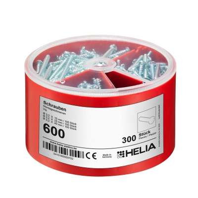 Boîte de 3x100 vis de montage PZ Ø3.2x15/25/40 pour boîte d'encastrement maçonnerie Q-range® Helia