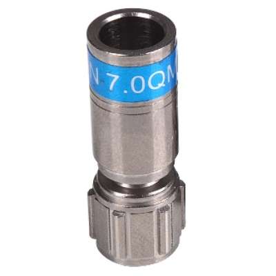 Connecteur femelle à compression pour câble coaxial Ø 7mm F 6 TD QM 7.0 Hirschmann