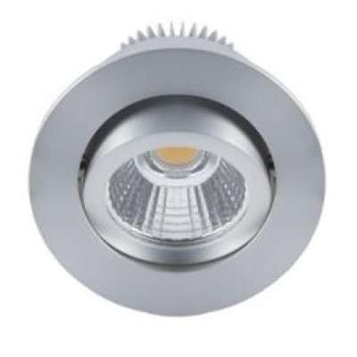 Spot encastré inclinable à 20° rond Ø82mm aluminium avec alimentation et lampe dimmable 9W/38° /3000K/830Lm/50000h/230V blanc chaud AL1014 RDX Indigo