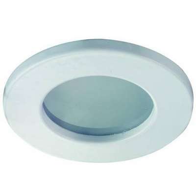 Spot encastré rond Ø80mm Hydro (IP65) alu blanc pour lampe Ø50mm/230V/GZ10 HD105004 Indigo