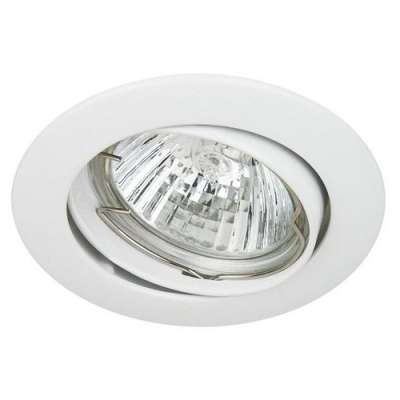 Spot encastré inclinable à 30° rond Ø82mm blanc pour lampes GU10/230V Ø50mm (PAR16) KSA101204 Indigo