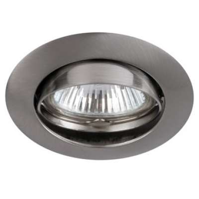 Spot encastré inclinable à 30° rond Ø82mm nickel satiné pour lampes GU10/230V Ø50mm (PAR16) KSA101221 Indigo