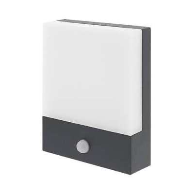 Applique murale aluminium anthracite Led 6W/230V/660Lm/3000K/120° IP54 LUXI 45 SENSOR OU359WW24 Indigo