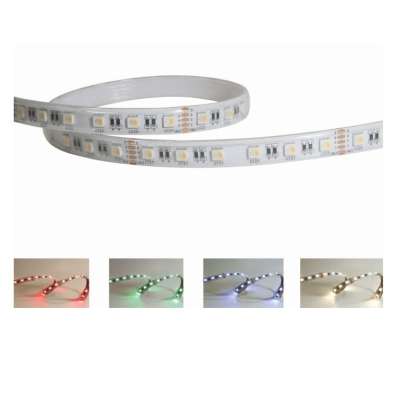 Bandeau Led SMD5050 blanc chaud + RGB 5 mètres 96W/24VDC/3000K/5155Lm (1031Lm/m) IP67 RGB & RGBW Integratech