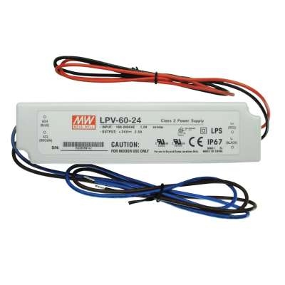 Alimentation Led 24VDC/ 60W (IP67) LPV-60-24 Integratech