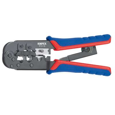 Pince à sertir pour connecteurs RJ11, RJ12 et RJ45 97 51 10 SB Knipex