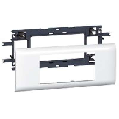 Support Mosaic double (4 modules) pour goulotte avec couvercle L=65mm DLP Design Legrand