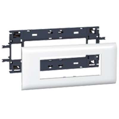 Support Mosaic triple (6 modules) pour goulotte avec couvercle L=85mm DLP Design Legrand