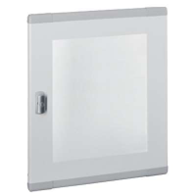 Porte plate vitrée Ht=450 pour coffrets 2 rangées XL³ 160/400 Legrand