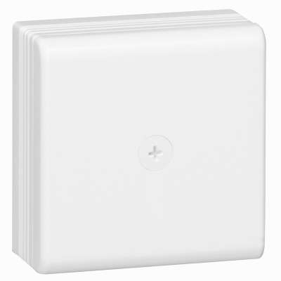 Boîte de dérivation blanche RAL 9010  75x75x35mm pour moulure DLP Legrand