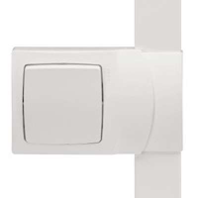 Cadre simple Oteo blanc le long du profilé pour moulures DLP 20x12.5 et 32x12.5mm Legrand