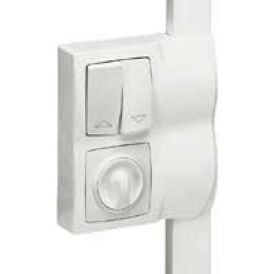 Cadre double Oteo blanc le long du profilé pour moulures DLP 20x12.5 et 32x12.5mm Legrand