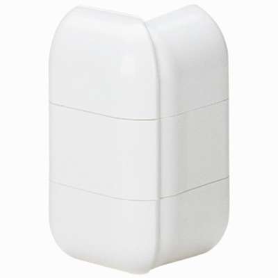 Angle extérieur variable pour plinthes 2 compartiments  80 x 20mm blanc RAL 9010 DLP Legrand