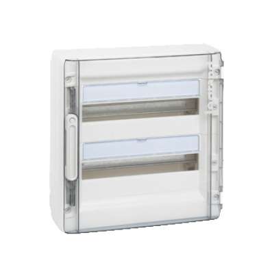 Coffret apparent  36 modules (2x18) porte transparente XL³125 Legrand